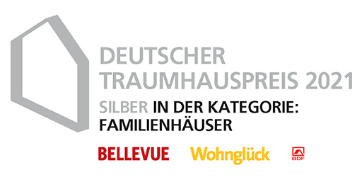 Deutscher Traumhauspreis 2021 Silber in der Kategorie: Familienhäuser Deutscher Traumhauspreis 2021 Silber in der Kategorie: Familienhäuser
